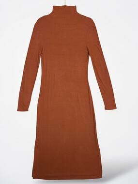 A New Day Ribbed Turtleneck Midi Sweater Dress